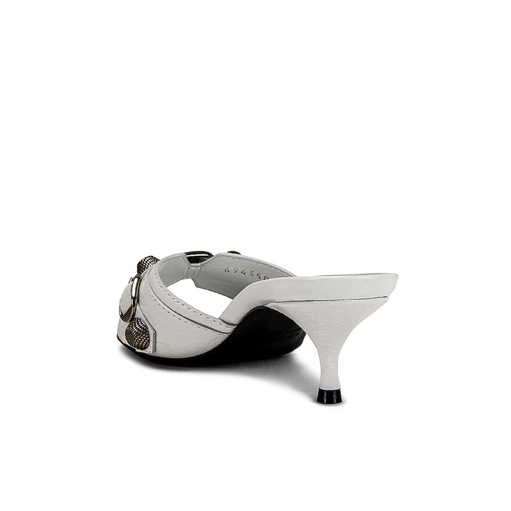 Balenciaga Cagole Mule in White Size 7.5 - Picture 4 of 15